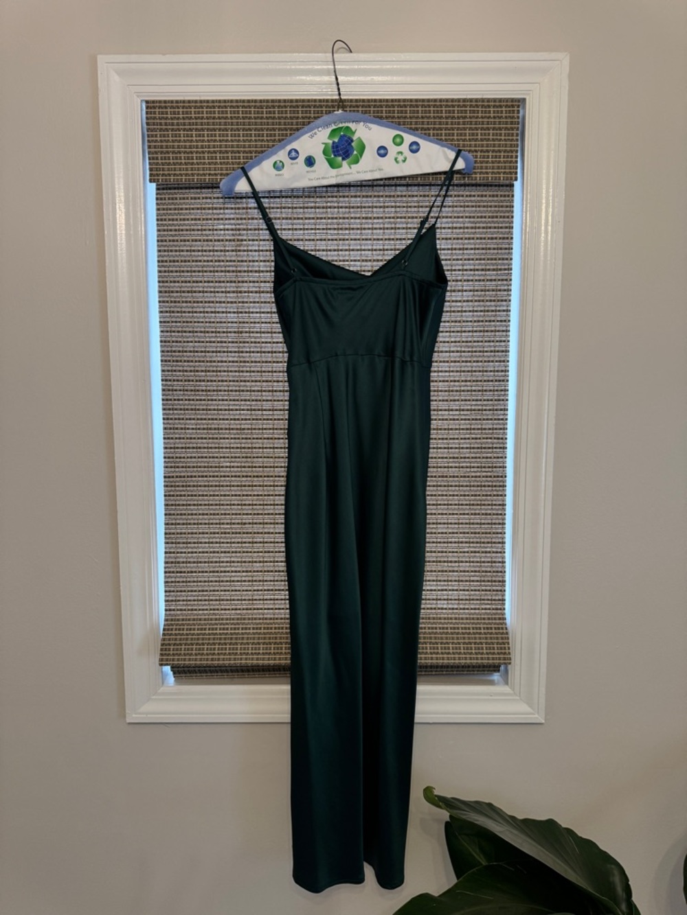 Hello Molly Teal Satin Cowl Midi Dress | Size: XS - Picture 6 of 6
